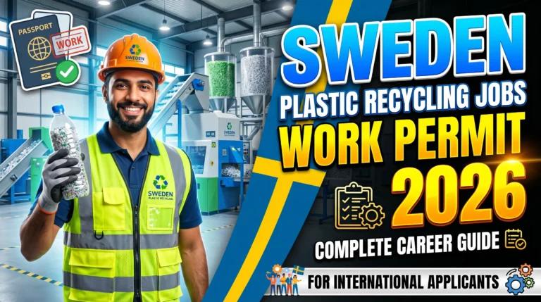 Plastic Recycling Factory Jobs in Sweden with Work Permit 2026 – Complete Career Guide for International Applicants