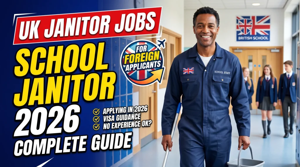 School Janitor Jobs in the UK for Foreign Applicants 2026 – Complete Guide