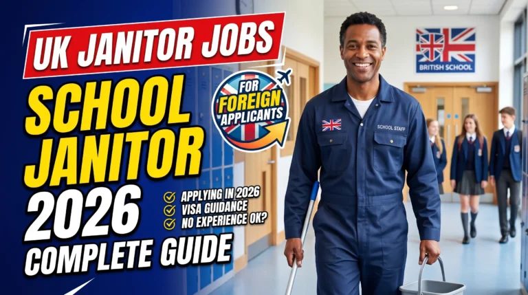 School Janitor Jobs in the UK for Foreign Applicants 2026 – Complete Guide