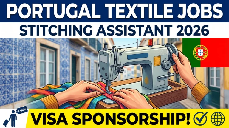 Textile Stitching Assistant Jobs in Portugal with Visa Sponsorship 2026 – Complete Career Guide for International Applicants