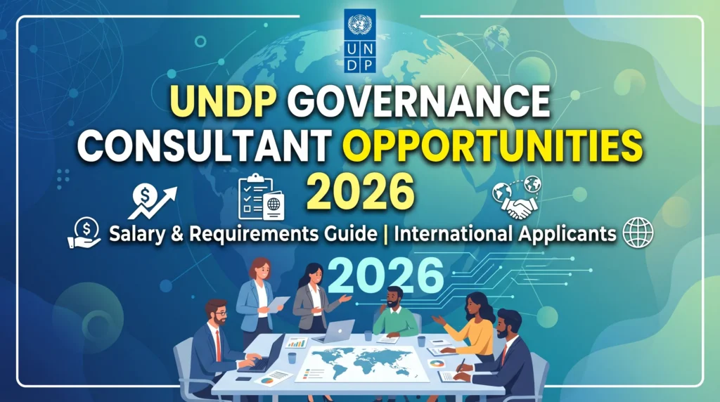 UNDP Governance Consultant Opportunities 2026 – Salary & Requirements Guide for International Applicants