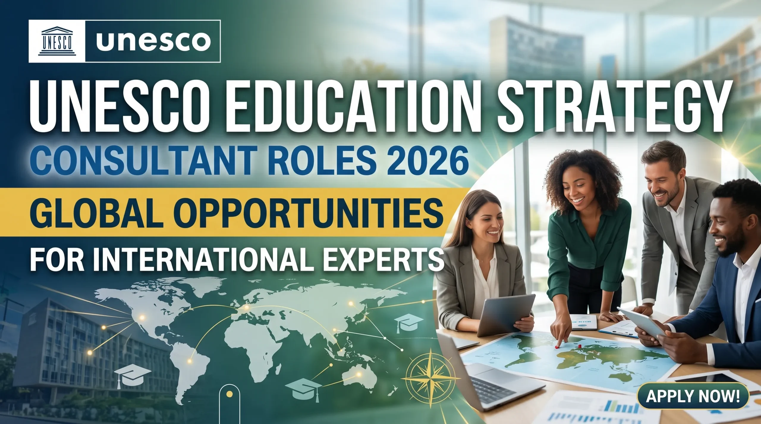 UNESCO Education Strategy Consultant Roles 2026 – Global Opportunities for International Experts
