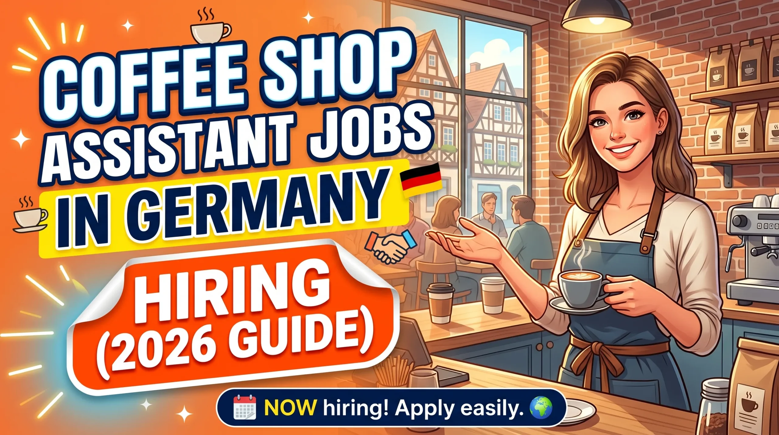 Coffee Shop Assistant Jobs in Germany Hiring (2026 Guide)