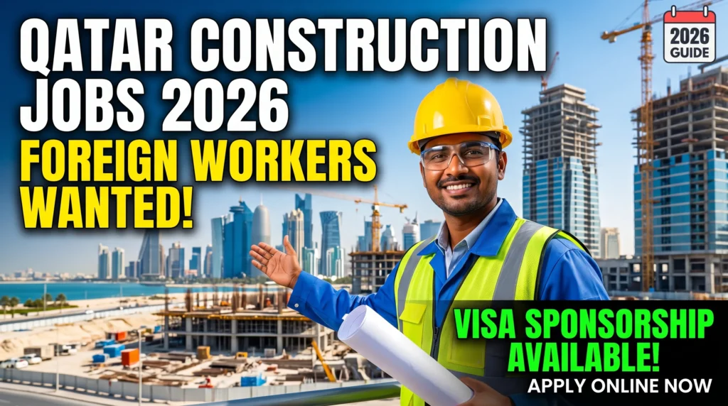 Construction Worker Jobs in Qatar 2026 for Foreign Workers with Visa Sponsorship (Apply Online)