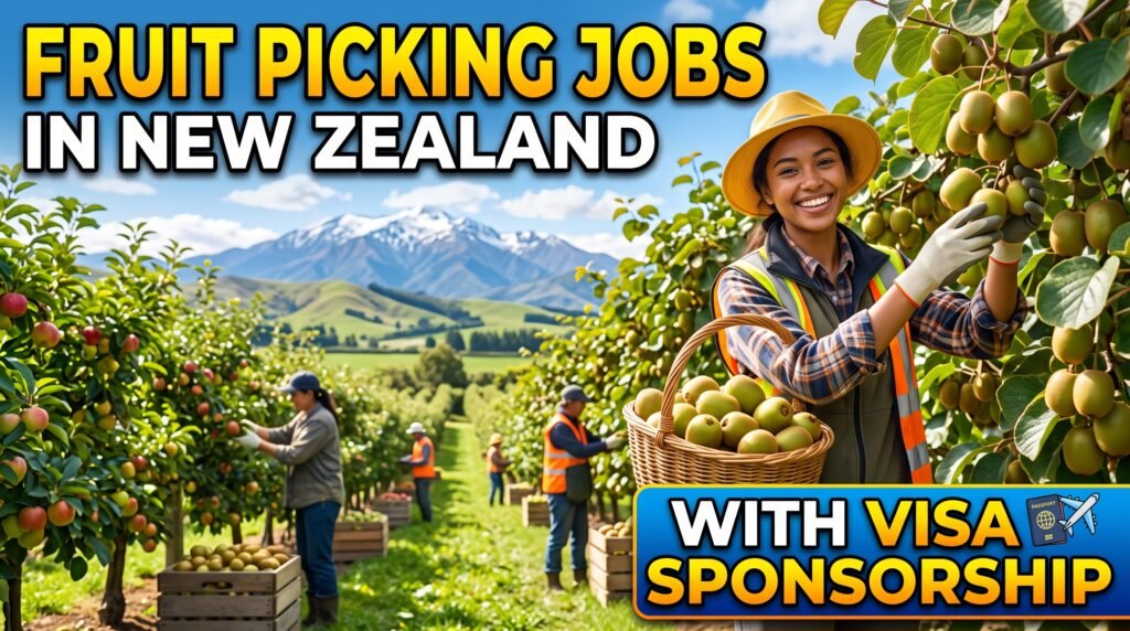 Fruit Picking Jobs in New Zealand with Visa Sponsorship