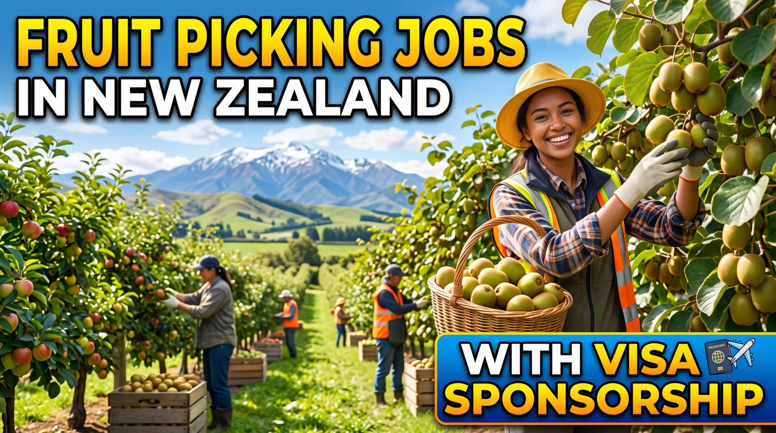 Fruit Picking Jobs in New Zealand with Visa Sponsorship
