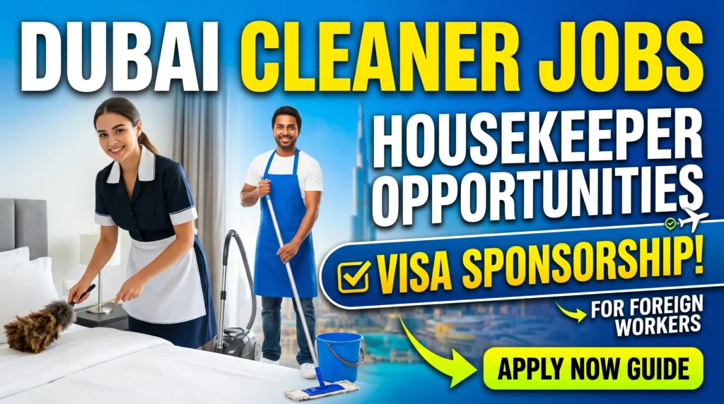 Housekeeper and Cleaner Jobs in Dubai