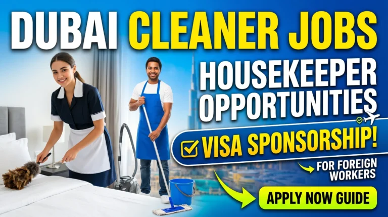 Housekeeper and Cleaner Jobs in Dubai