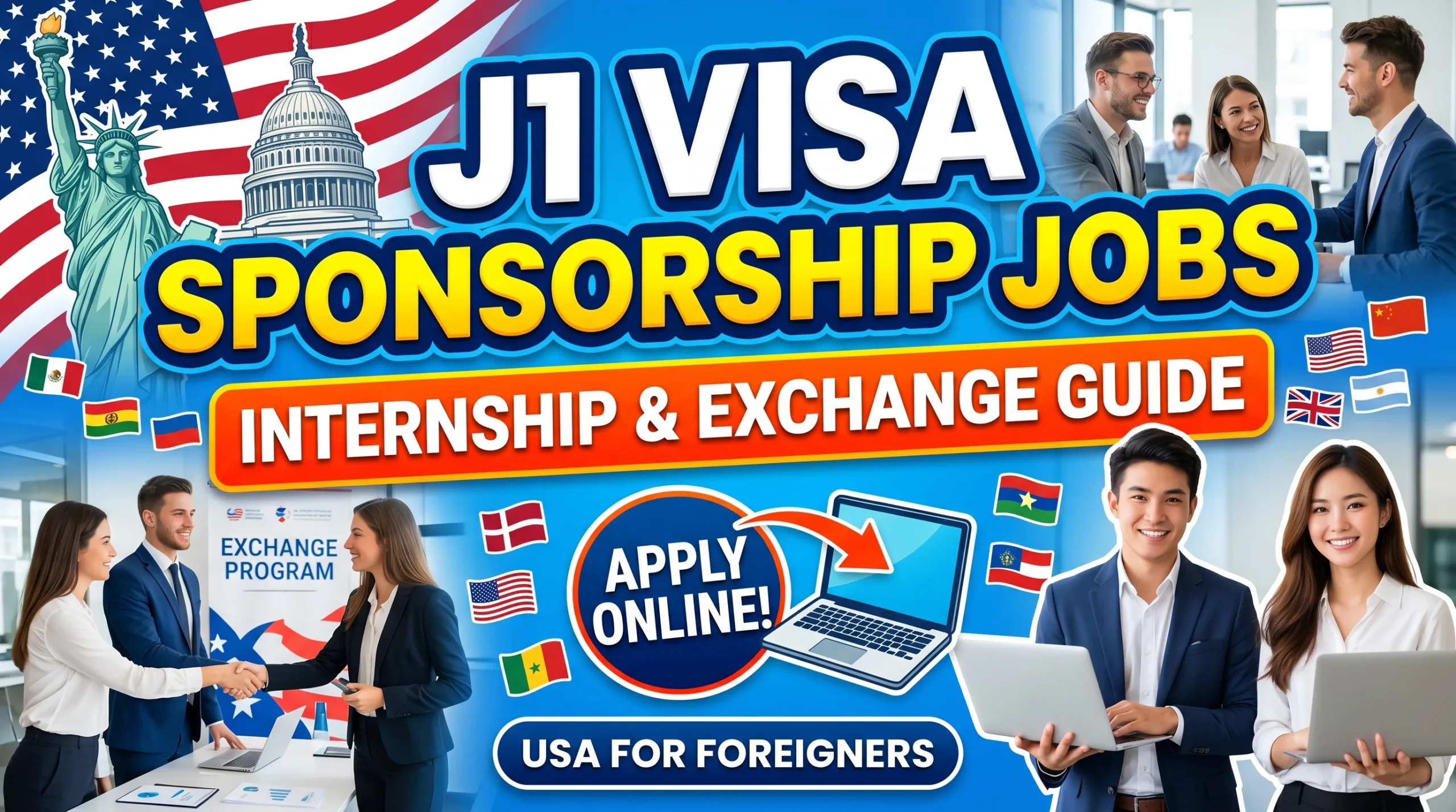 J1 Visa Sponsorship Jobs in the USA