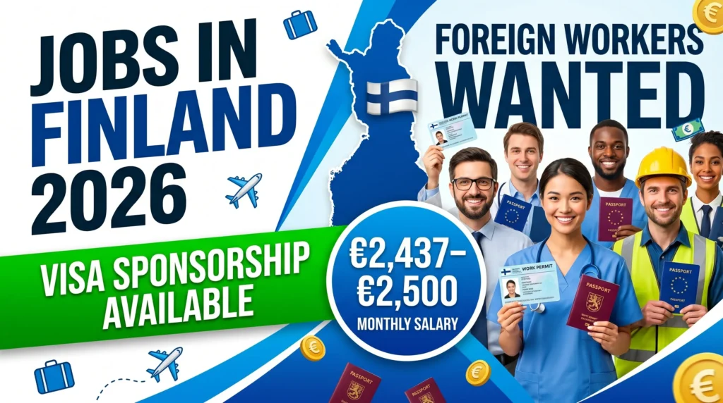 Jobs in Finland 2026 with Visa Sponsorship