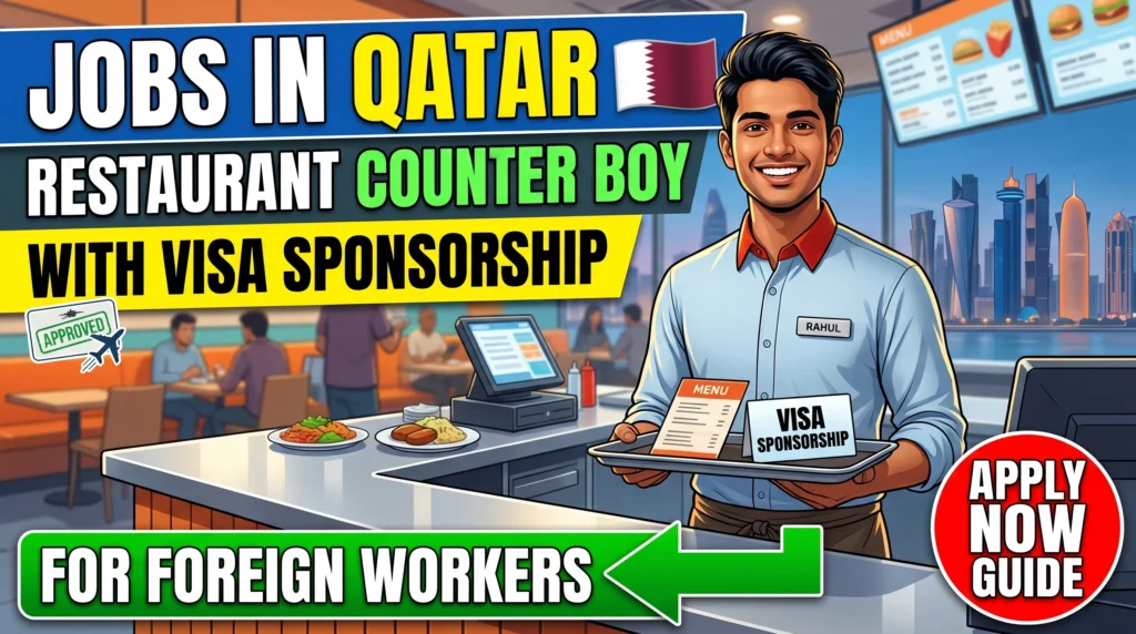 Restaurant Counter Boy Jobs in Qatar