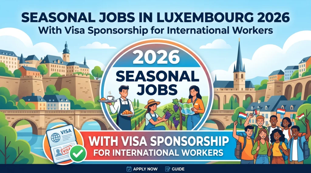 Seasonal Jobs in Luxembourg 2026 with Visa Sponsorship for International Workers