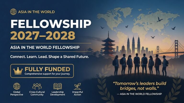 Asia in the World Fellowship 2027–2028 (Fully Funded)