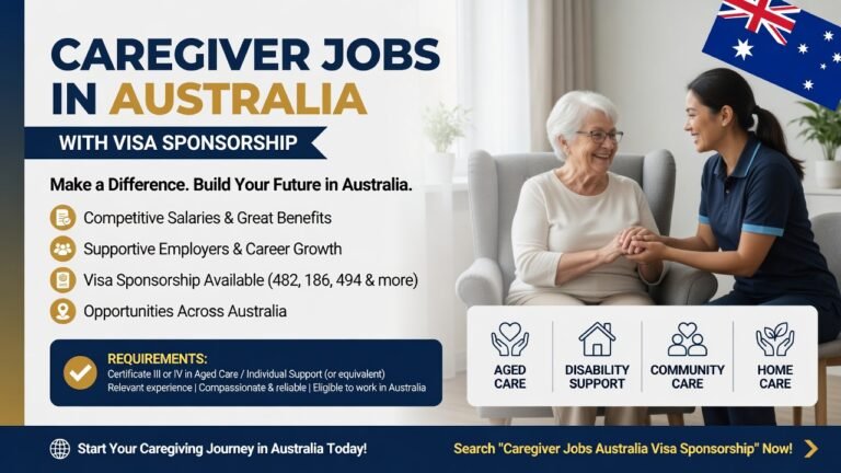 Caregiver Jobs in Australia with Visa Sponsorship