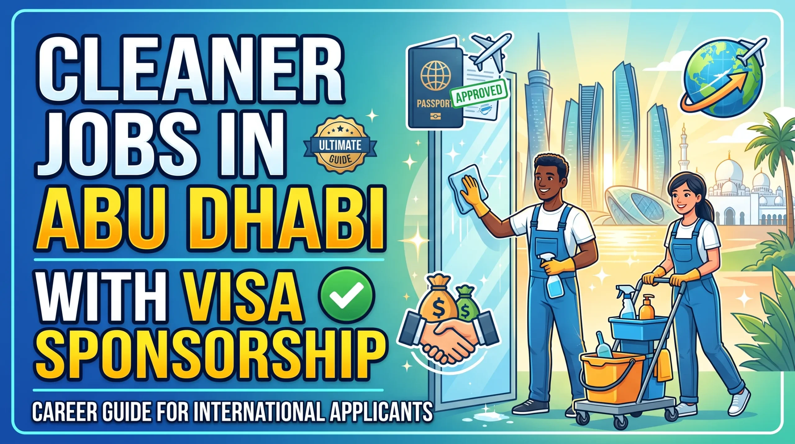 Cleaner Jobs in Abu Dhabi with Visa Sponsorship