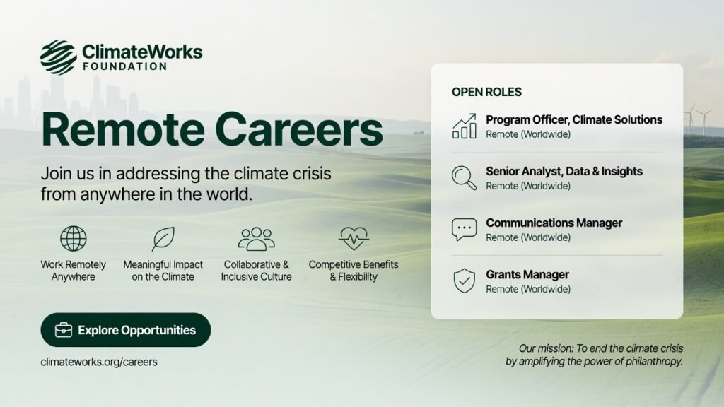 ClimateWorks Foundation Remote Careers