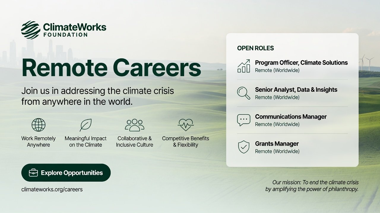 ClimateWorks Foundation Remote Careers