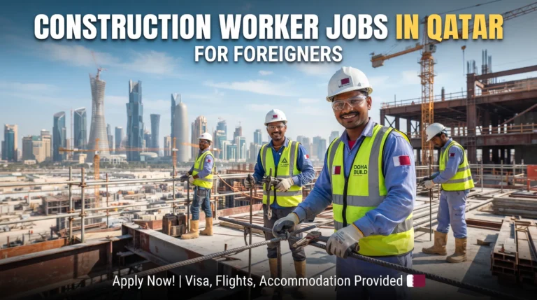 Construction Worker Jobs in Qatar for Foreigners