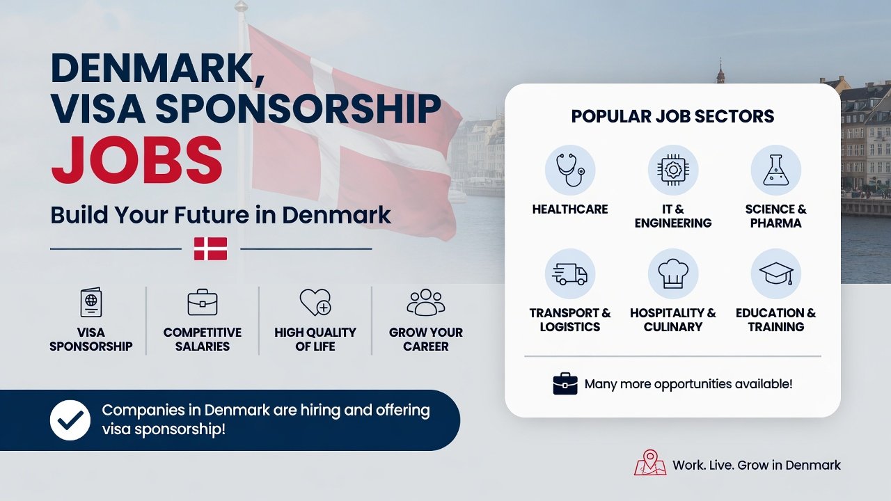 Denmark Visa Sponsorship Jobs
