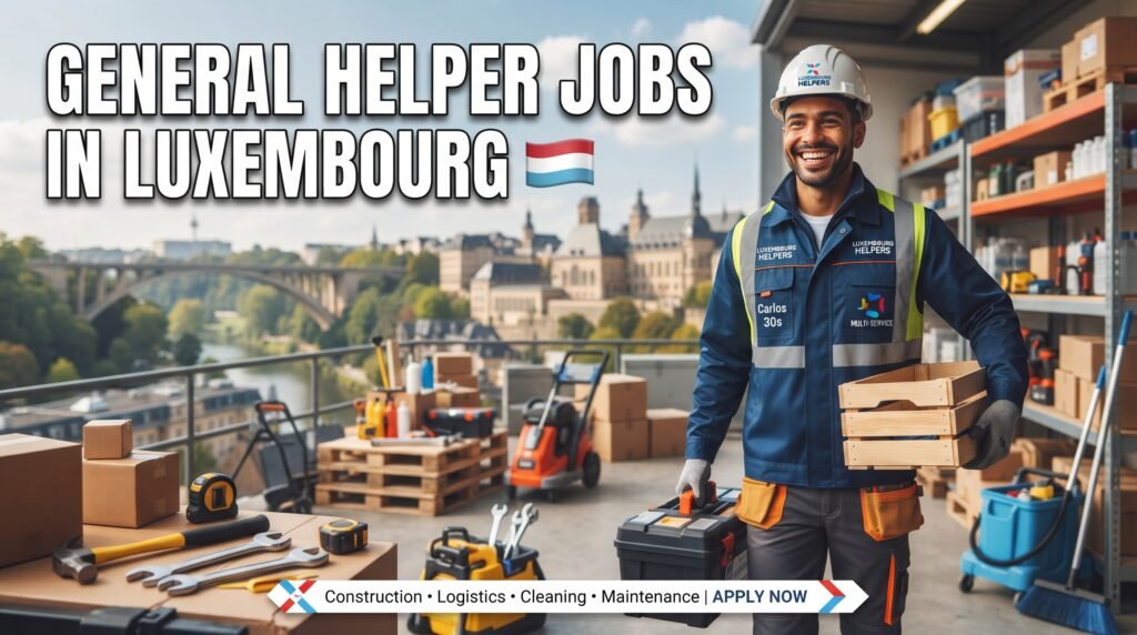General Helper Jobs in Luxembourg with Work Permit Support