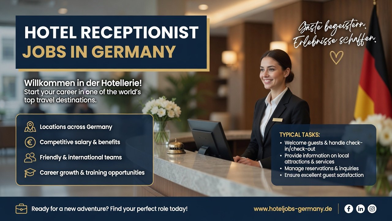 Hotel Receptionist Jobs in Germany