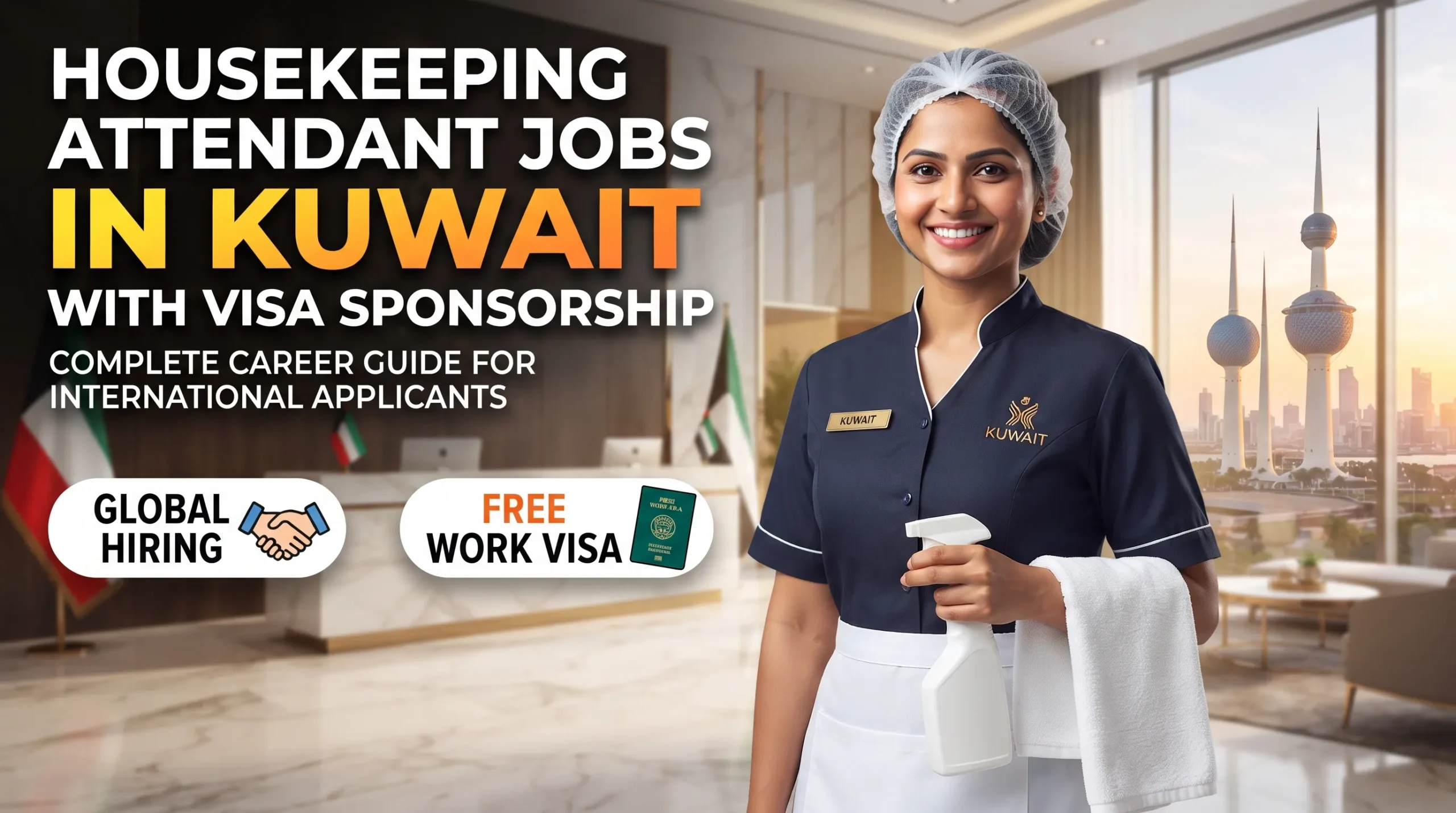Housekeeping Attendant Jobs in Kuwait with Visa Sponsorship
