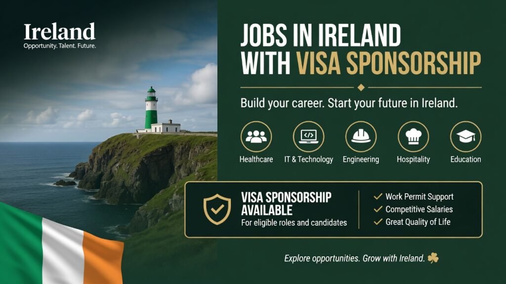 Jobs in Ireland with Visa Sponsorship