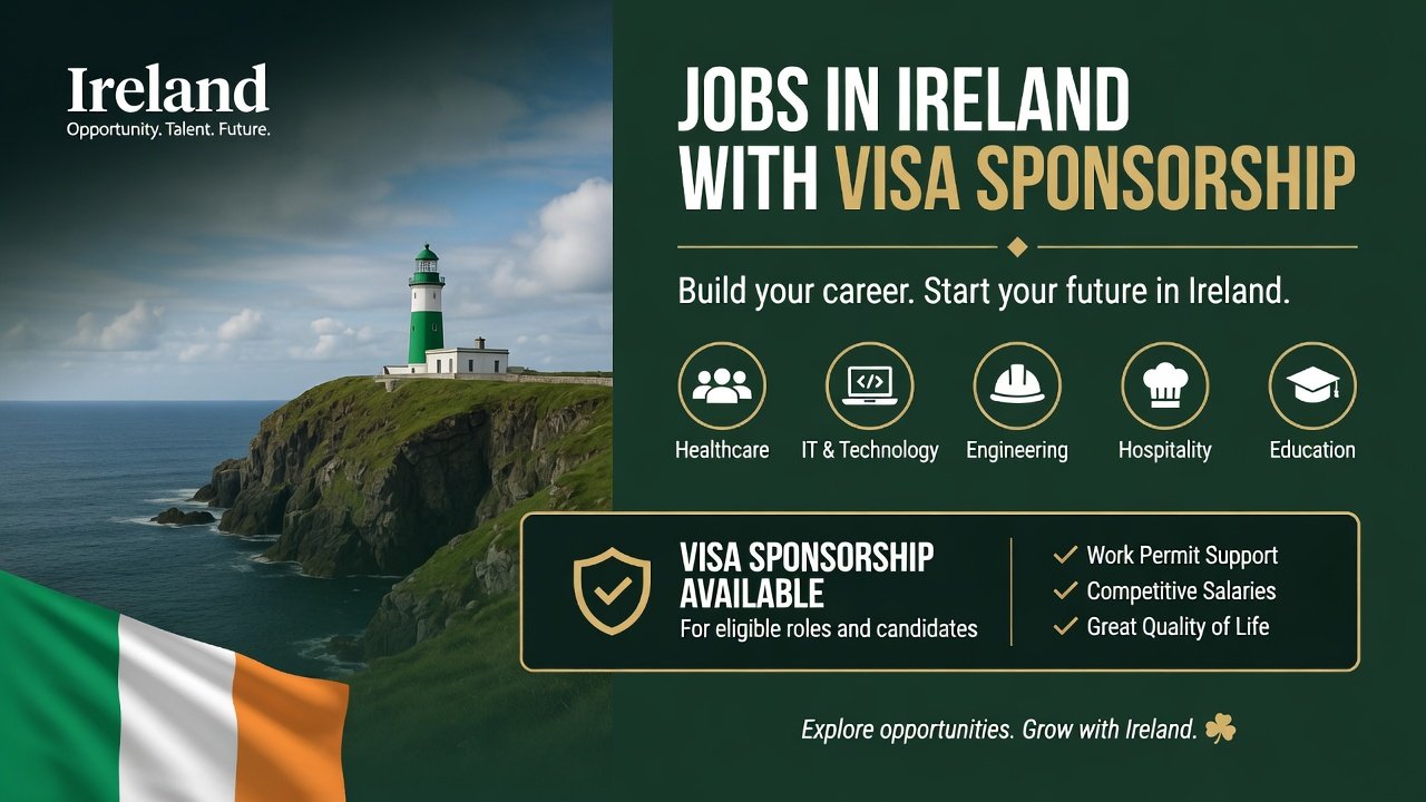 Jobs in Ireland with Visa Sponsorship