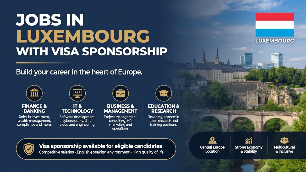 Jobs in Luxembourg with Visa Sponsorship