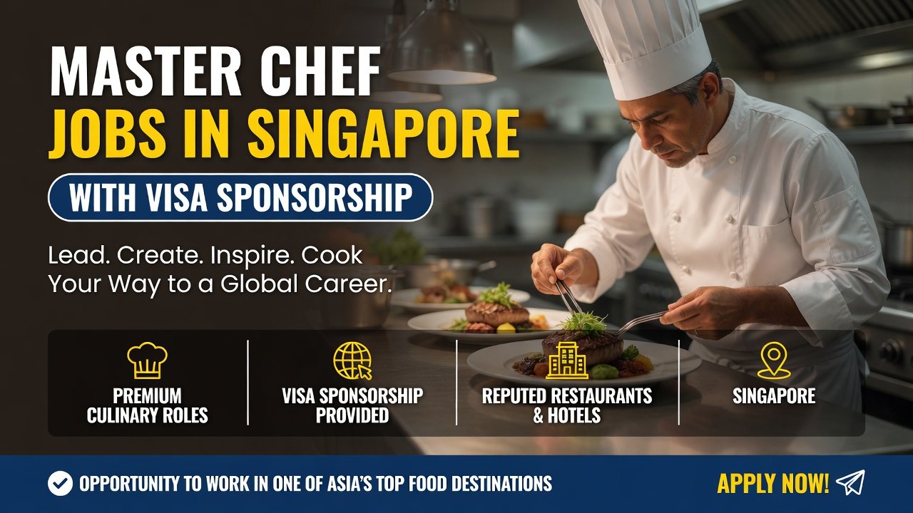 Master Chef Jobs in Singapore with Visa Sponsorship