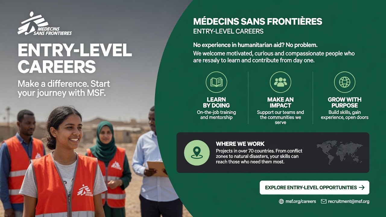 Médecins Sans Frontières (MSF) Entry-Level Careers