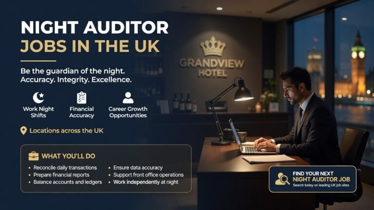 Night Auditor Jobs in UK with Visa Sponsorship