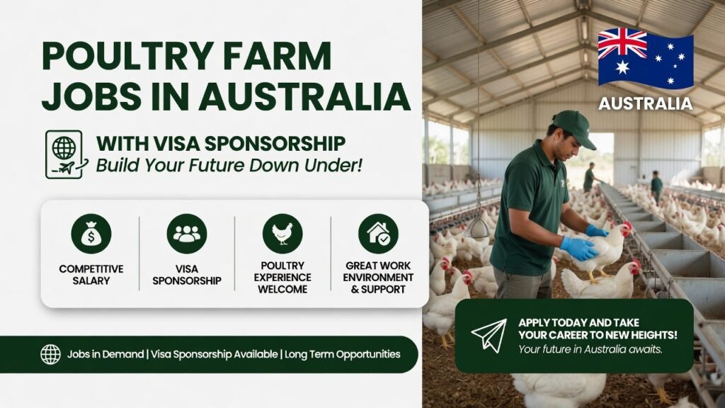 Poultry Farm Jobs in Australia with Visa Sponsorship