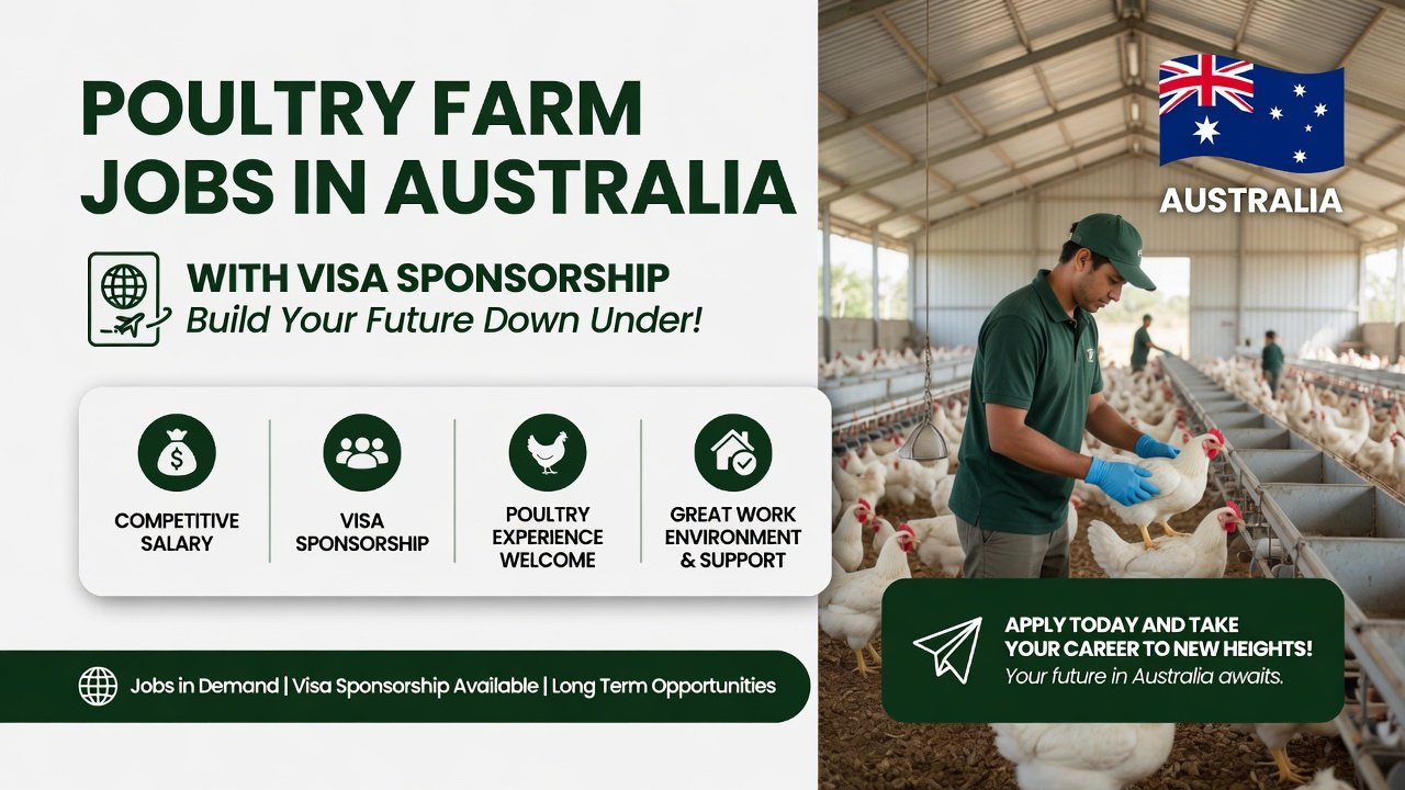 Poultry Farm Jobs in Australia with Visa Sponsorship