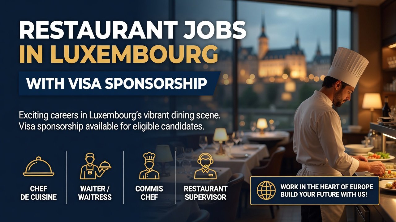 Restaurant Jobs in Luxembourg with Visa Sponsorship