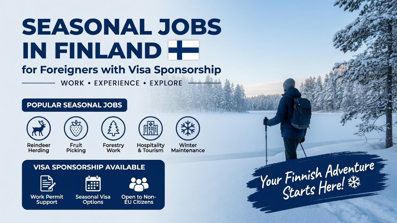 Seasonal Jobs in Finland for Foreigners with Visa Sponsorship