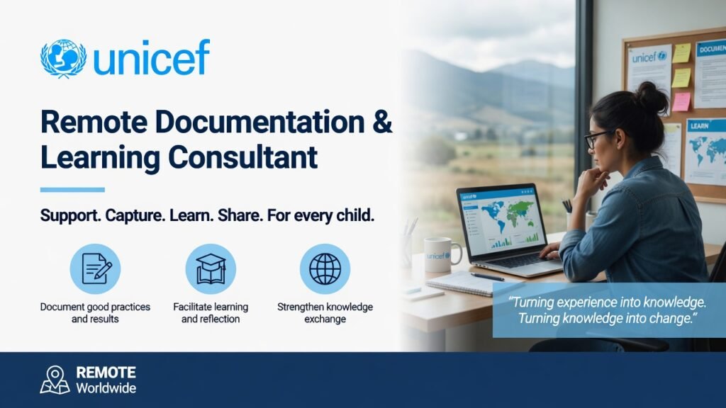 UNICEF Remote Documentation & Learning Consultant