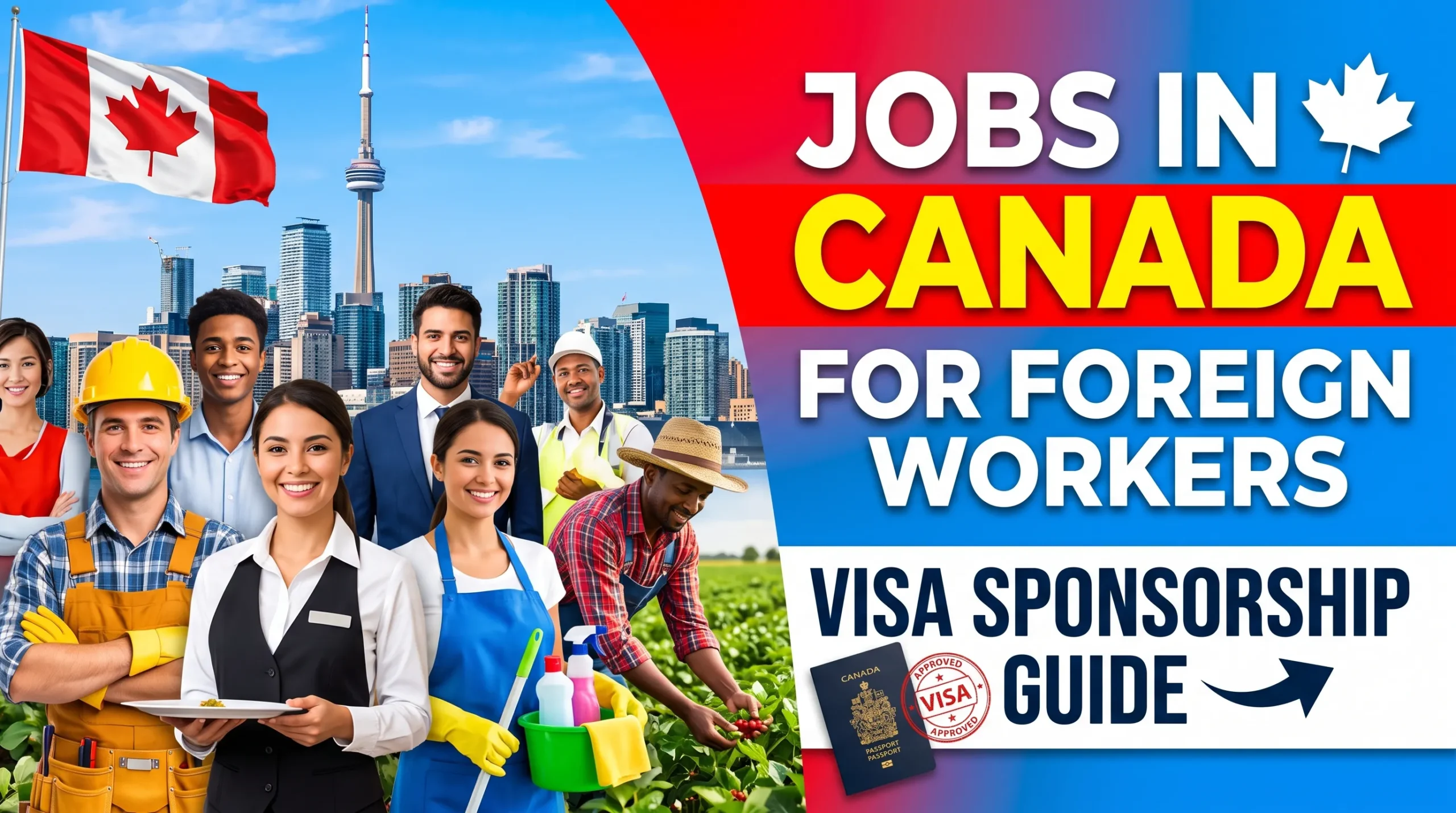 Unskilled Jobs in Canada with Visa Sponsorship