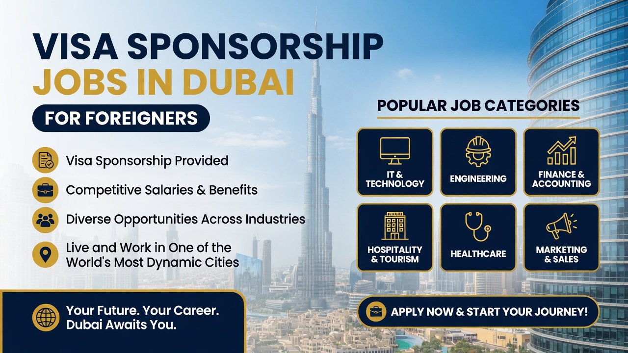 Visa Sponsorship Jobs in Dubai