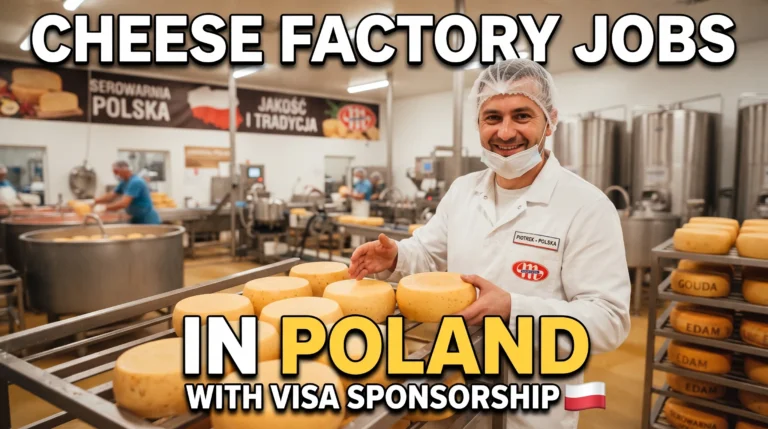 Cheese Factory Jobs in Poland with Visa Sponsorship