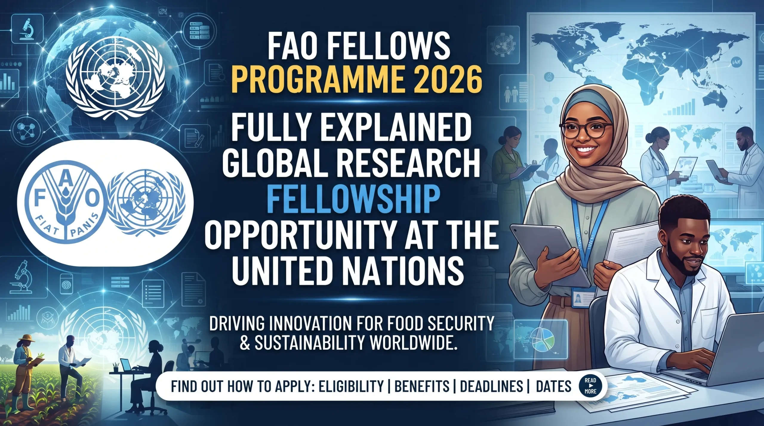 FAO Fellows Programme 2026 – United Nations Research Fellowship Opportunity