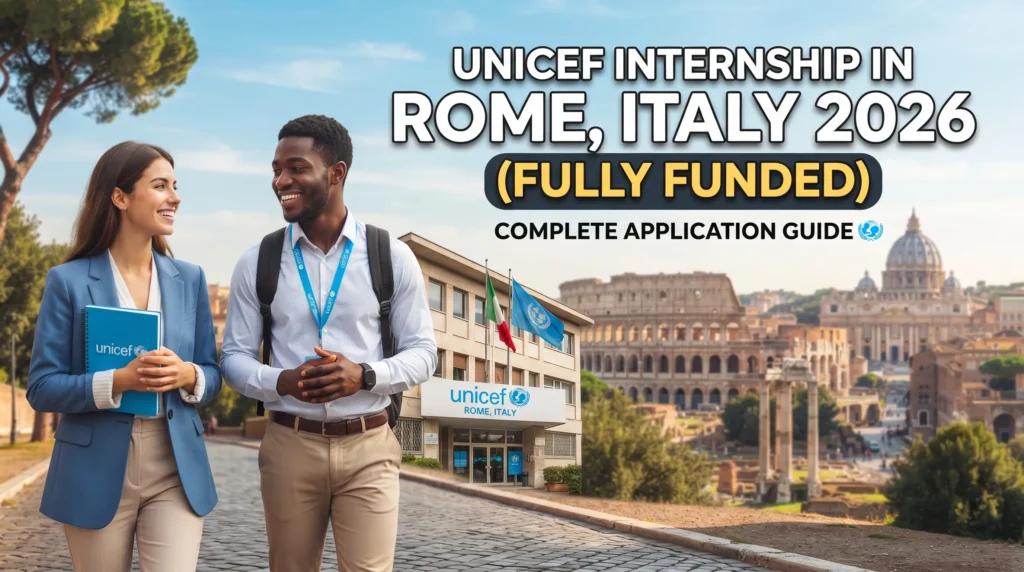 UNICEF Internship in Rome, Italy 2026 (Fully Funded): Complete Application Guide