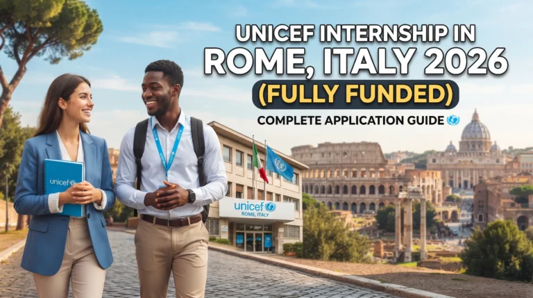 UNICEF Internship in Rome, Italy 2026 (Fully Funded): Complete Application Guide