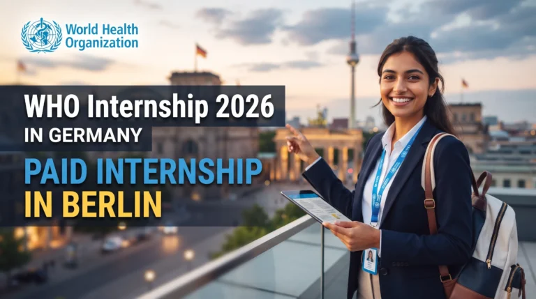 WHO Internship 2026 in Germany